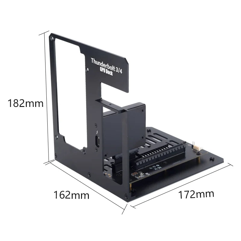 egpu thunderbolt 3/4 to pcie Graphics card external bracket stand by 7900XT/rtx4090 ATX power supply can be installed