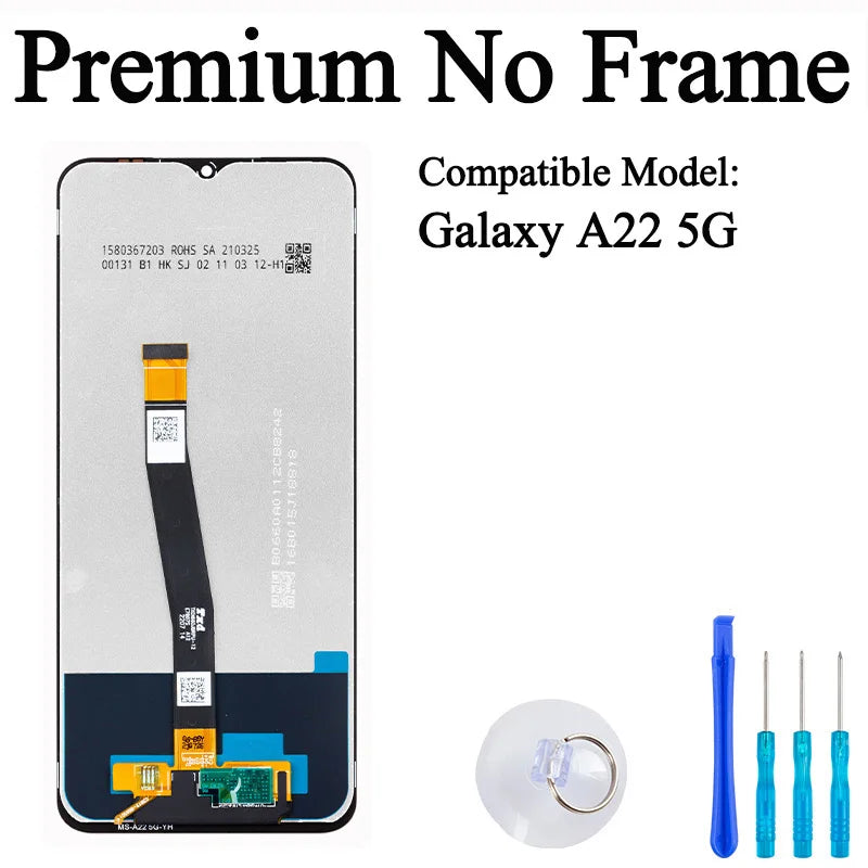 SM-A226L A226B A226BR Premium Lcd For Samsung Galaxy A22 5G Display Touch Screen Digitizer Panel Assembly For SM A226 With Frame